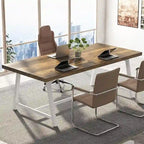 6FT Rectangle Conference Table, 70.9L Meeting Table for 6 People