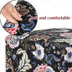 Pouf carré en velours, tabouret rembourré, base plaquée or