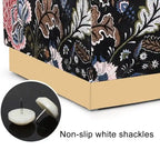Pouf carré en velours, tabouret rembourré, base plaquée or