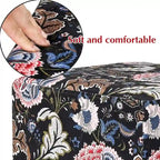 Pouf carré en velours, tabouret rembourré, base plaquée or