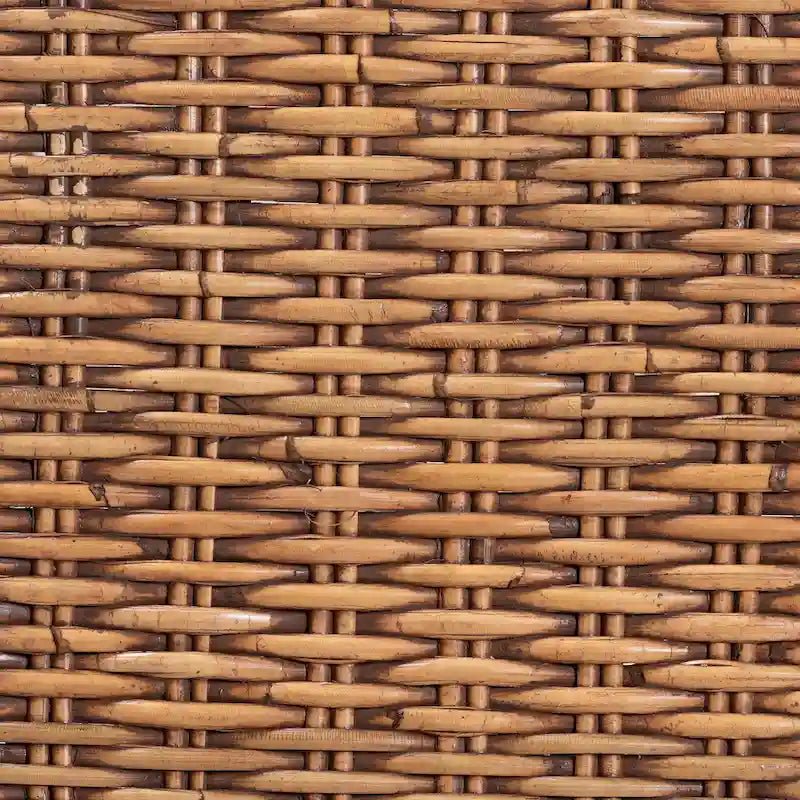 Chaise de salle à manger moderne en rotin naturel