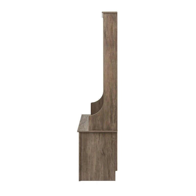 Appendiabiti da ingresso grigio con panca portascarpe e supporto per cappotti - 68 H x 38 W x 15.5 D