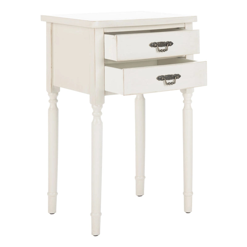 Accent Table with Poplar Frame Metal Pulls - 18.1 x 15 x 30.1 - 18Wx15Dx30H