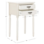 Accent Table with Poplar Frame Metal Pulls - 18.1 x 15 x 30.1 - 18Wx15Dx30H