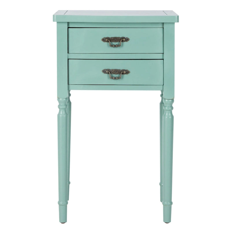 Accent Table with Poplar Frame Metal Pulls - 18.1 x 15 x 30.1 - 18Wx15Dx30H