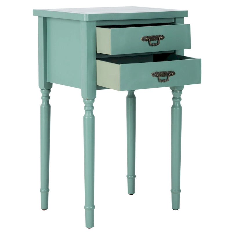 Accent Table with Poplar Frame Metal Pulls - 18.1 x 15 x 30.1 - 18Wx15Dx30H