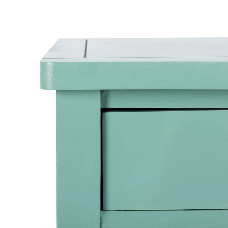 Accent Table with Poplar Frame Metal Pulls - 18.1 x 15 x 30.1 - 18Wx15Dx30H