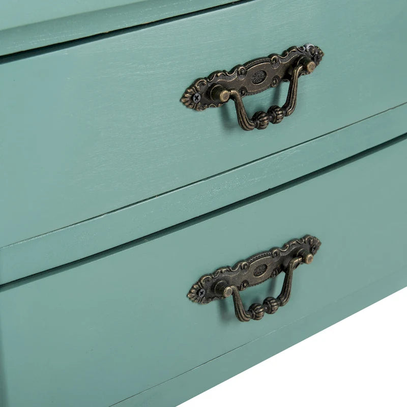 Accent Table with Poplar Frame Metal Pulls - 18.1 x 15 x 30.1 - 18Wx15Dx30H
