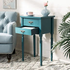 Accent Table with Poplar Frame Metal Pulls - 18.1 x 15 x 30.1 - 18Wx15Dx30H