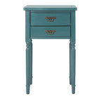 Accent Table with Poplar Frame Metal Pulls - 18.1 x 15 x 30.1 - 18Wx15Dx30H