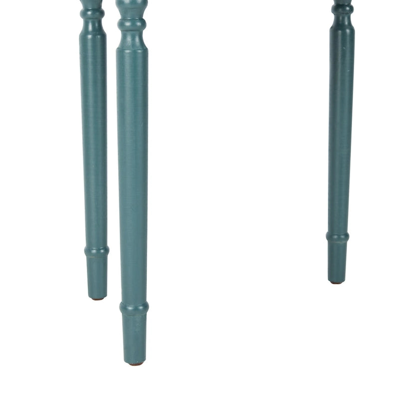 Accent Table with Poplar Frame Metal Pulls - 18.1 x 15 x 30.1 - 18Wx15Dx30H