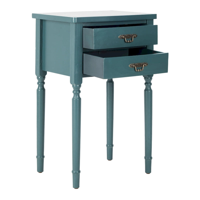 Accent Table with Poplar Frame Metal Pulls - 18.1 x 15 x 30.1 - 18Wx15Dx30H