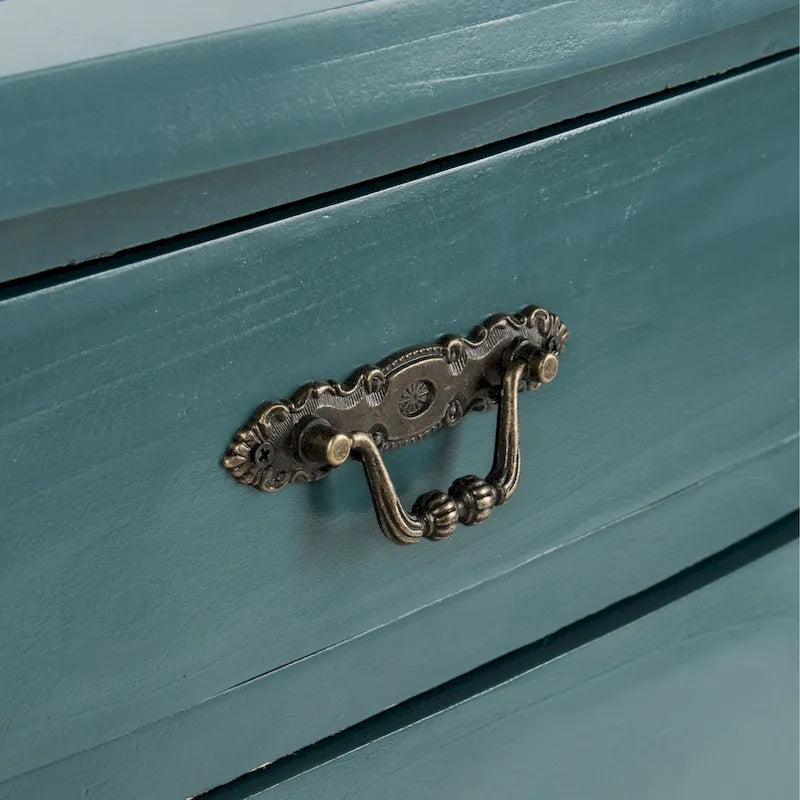 Accent Table with Poplar Frame Metal Pulls - 18.1 x 15 x 30.1 - 18Wx15Dx30H