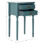 Accent Table with Poplar Frame Metal Pulls - 18.1 x 15 x 30.1 - 18Wx15Dx30H