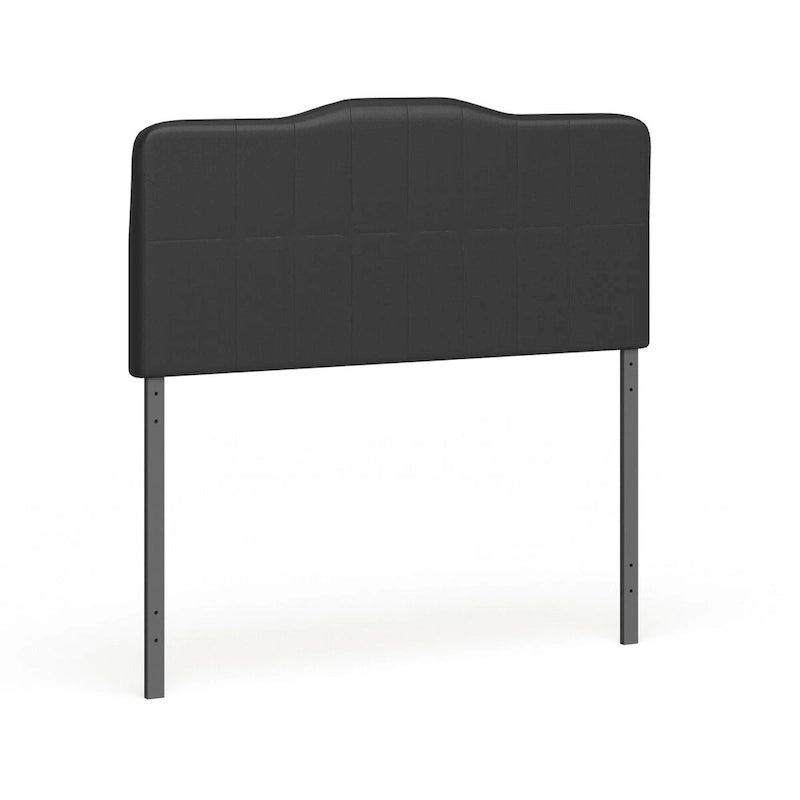 Full Adjustable Vinyl Upholstered Headboard with Diamond Tufting