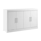 75W Queen Cabinet Bed with Mattress for Guest Room