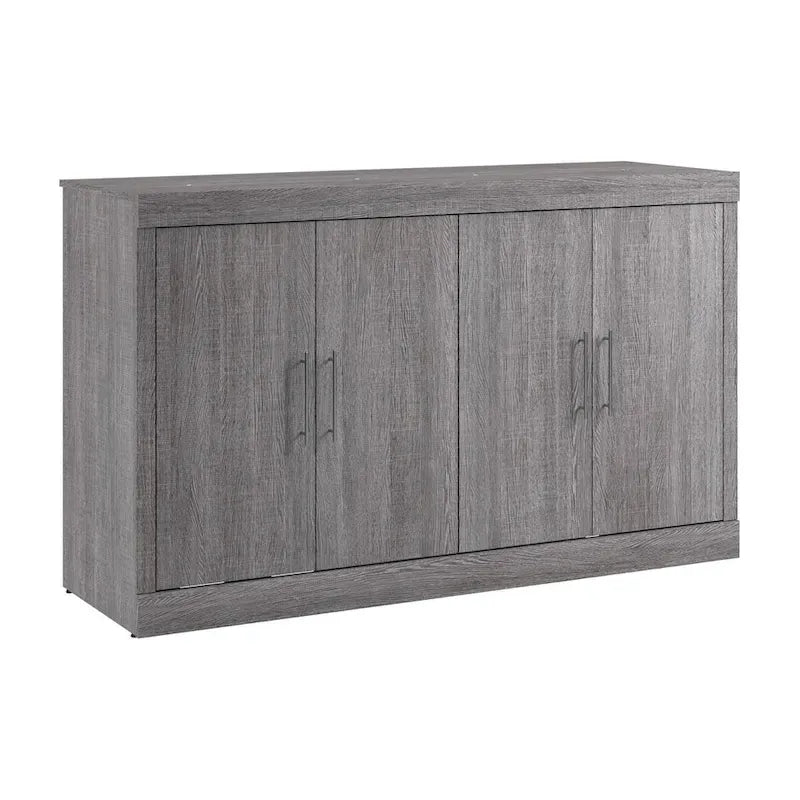 75W Queen Cabinet Bed with Mattress for Guest Room