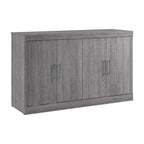 75W Queen Cabinet Bed with Mattress for Guest Room