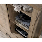Armoire with Sliding Door Adjustable Shelves Drawer