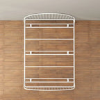 Curved Metal Powder Coated Bed Frame, No Box Spring Needed