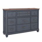 Dresser, No Assembly Required, Corduroy Blue Finish