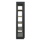 82 Reclaimed Pine Wood Cabinet with Glass Doors