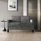 Corduroy Mid-Century Modern Velvet Upholstered Loveseat