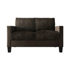 Corduroy Mid-Century Modern Velvet Upholstered Loveseat