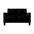Corduroy Mid-Century Modern Velvet Upholstered Loveseat