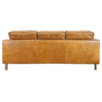 Natural Luxury Leather Minimalist Sofa - 78.8W x 35.5D x 33.5H
