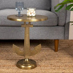 Nautical Accent Table with Anchor Base - 15.0L x 15.0W x 19.0H