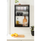 Iron Storage Cart with Four Open Shelves - 18x7x30