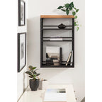 Iron Storage Cart with Four Open Shelves - 18x7x30