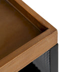 Iron Storage Cart with Four Open Shelves - 18x7x30