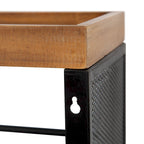 Iron Storage Cart with Four Open Shelves - 18x7x30