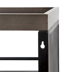 Iron Storage Cart with Four Open Shelves - 18x7x30