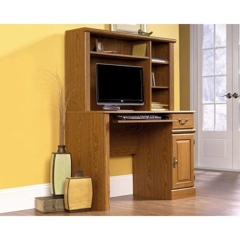 Computer Desk with Hutch and Adjustable Shelves
