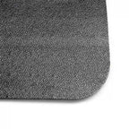 Black Vinyl Lipped Chair Mat for Hard Floor - 45 x 53