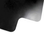 Black Vinyl Lipped Chair Mat for Hard Floor - 45 x 53