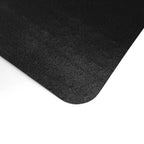 Black Vinyl Lipped Chair Mat for Hard Floor - 45 x 53