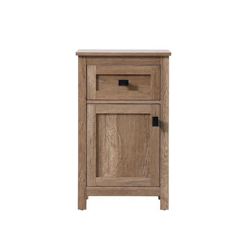 18 Inch Bathroom Storage Freestanding Cabinet with Soft-Closing Drawer