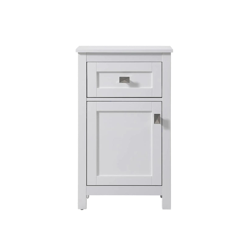 18 Inch Bathroom Storage Freestanding Cabinet with Soft-Closing Drawer