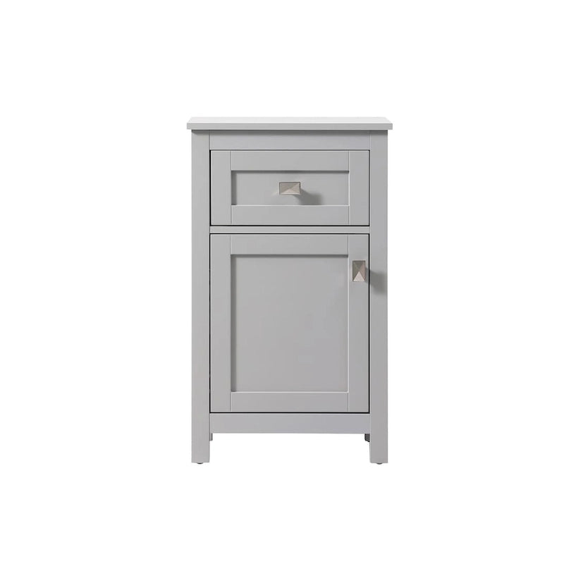 18 Inch Bathroom Storage Freestanding Cabinet with Soft-Closing Drawer