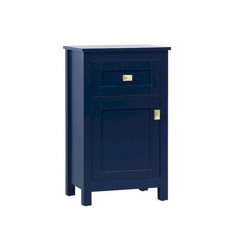 18 Inch Bathroom Storage Freestanding Cabinet with Soft-Closing Drawer