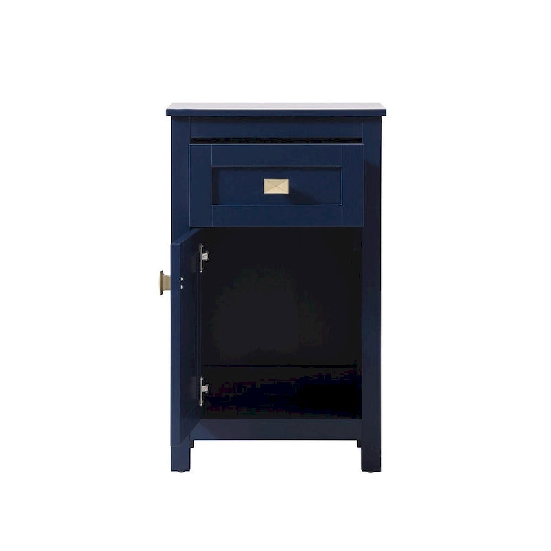 18 Inch Bathroom Storage Freestanding Cabinet with Soft-Closing Drawer