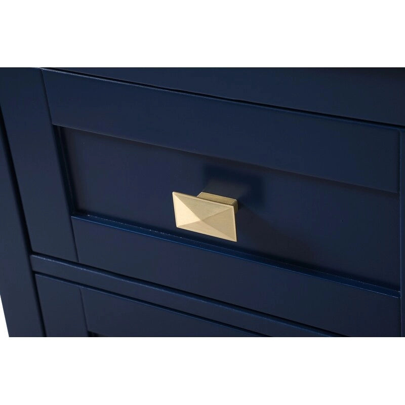 18 Inch Bathroom Storage Freestanding Cabinet with Soft-Closing Drawer