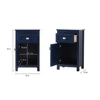 18 Inch Bathroom Storage Freestanding Cabinet with Soft-Closing Drawer