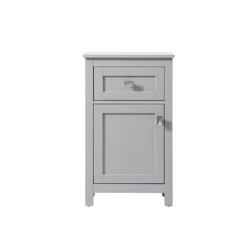 18 Inch Bathroom Storage Freestanding Cabinet with Soft-Closing Drawer