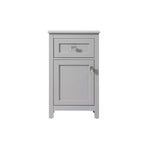 18 Inch Bathroom Storage Freestanding Cabinet with Soft-Closing Drawer
