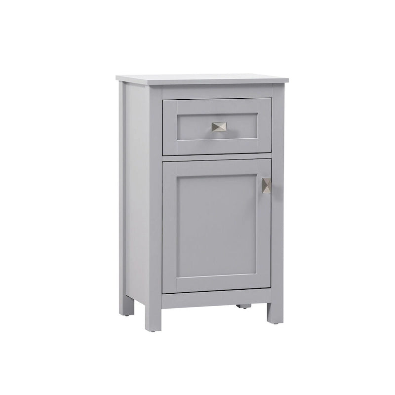 18 Inch Bathroom Storage Freestanding Cabinet with Soft-Closing Drawer